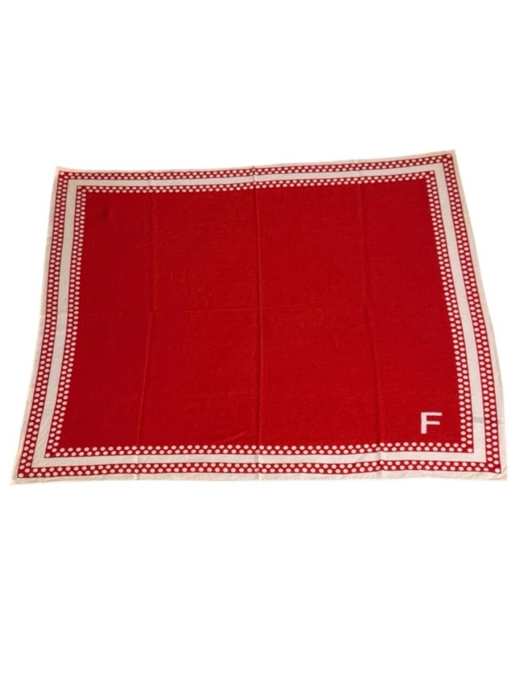 Vintage Baar & Beards Scarf Bandana 100% Cotton Red White Polka Dots 50s 60s MCM